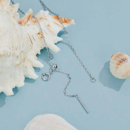 Colier argint dublu cu melc de mare [6]