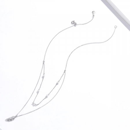 Colier argint dublu cu spic de grau [2]