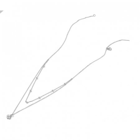 Colier argint dublu cu trifoi cu 4 foi [4]