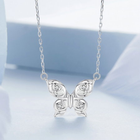 Colier argint fluturasi cu zirconii [4]