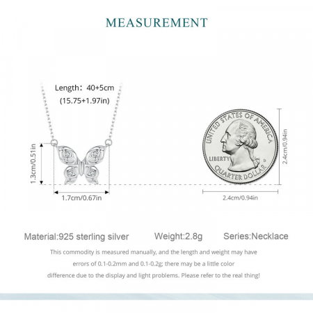 Colier argint fluturasi cu zirconii [9]