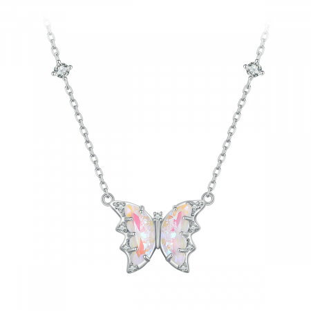 Colier argint fluture simfonie