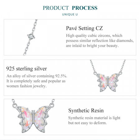 Colier argint fluture simfonie [8]