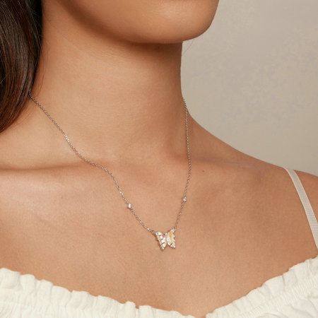 Colier argint fluture simfonie [6]