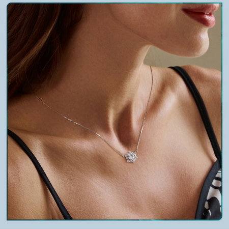 Colier argint fulg de nea [1]