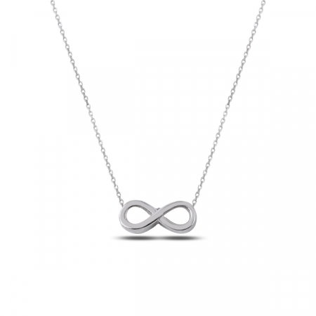 Colier argint infinit placat cu rodiu - CTU0100