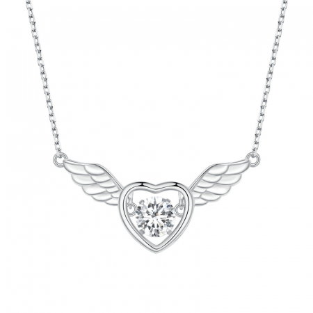 Colier argint inima de inger [9]