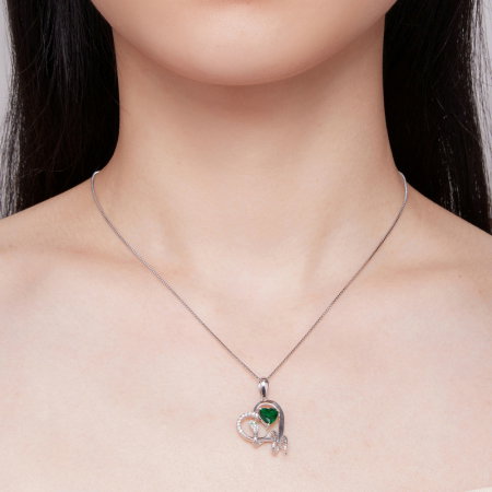 Colier argint inima si sarpe [1]