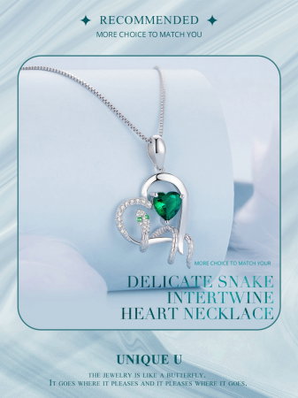 Colier argint inima si sarpe [14]