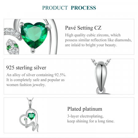 Colier argint inima si sarpe [10]