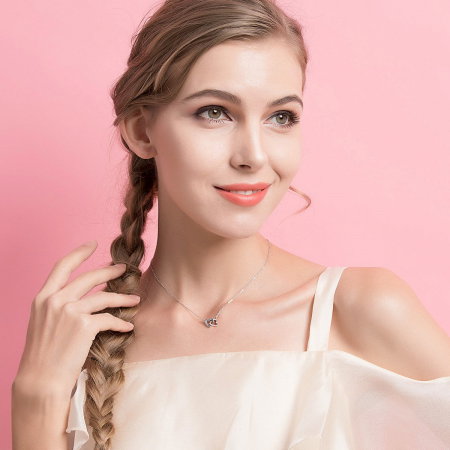 Colier argint inimioare inlantuite [6]