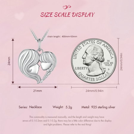 Colier argint mama si fiica [14]