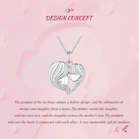 Colier argint mama si fiica [10]