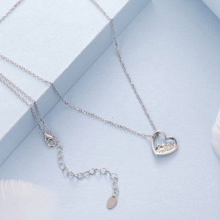 Colier argint Maretia Dragostei cu Zirconia [5]