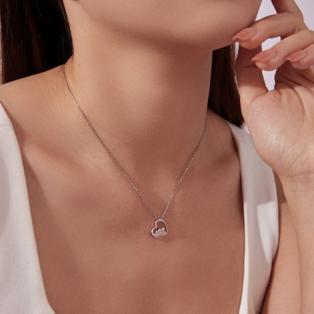 Colier argint Maretia Dragostei cu Zirconia [4]