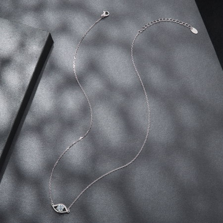 Colier argint ochi protector cu Zirconia [4]