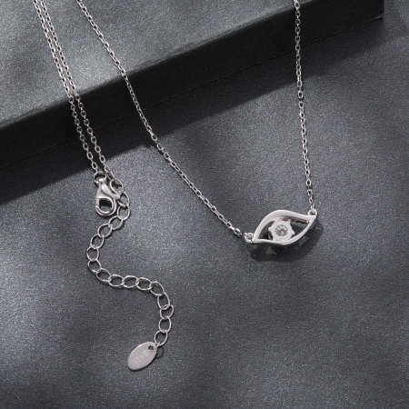 Colier argint ochi protector cu Zirconia [7]