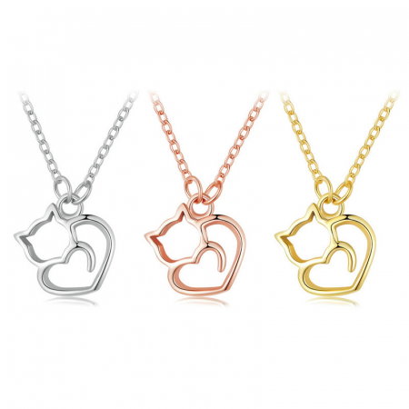 Colier argint pisica draguta [7]