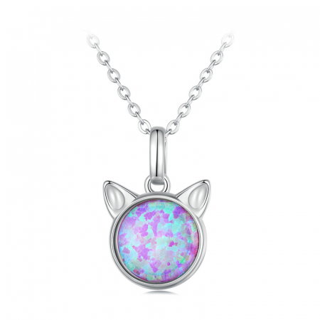 Colier argint pisica opal [8]
