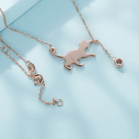 Colier argint pisicuta obraznica [5]