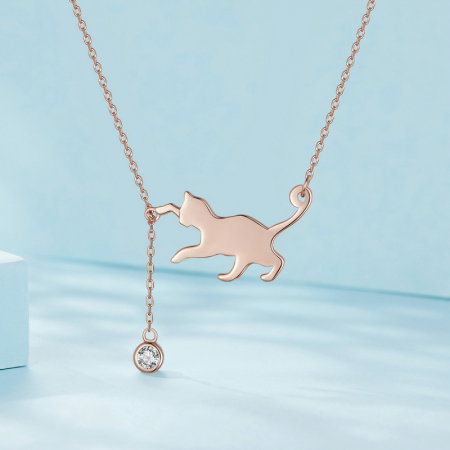 Colier argint pisicuta obraznica [2]