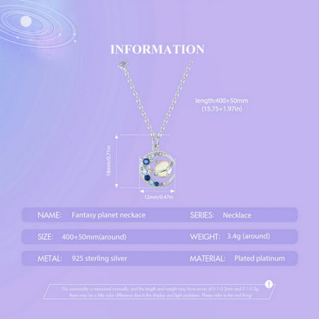 Colier argint planeta fantastica [12]