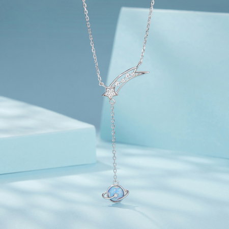 Colier argint Planeta si Opal [4]