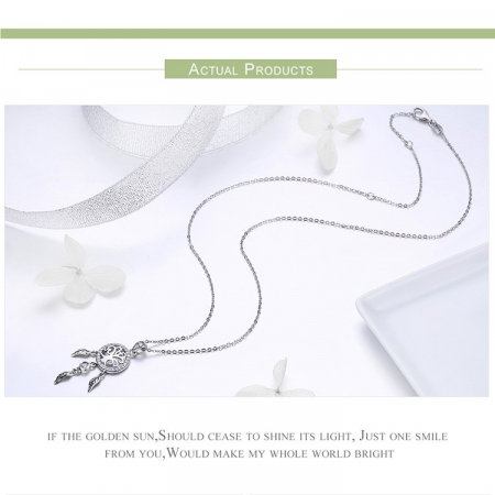 Colier argint reglabil cu Dream Catcher cu Copacul Vietii [5]