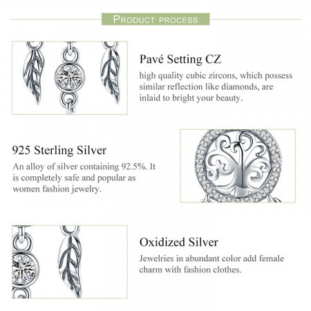 Colier argint reglabil cu Dream Catcher cu Copacul Vietii [4]