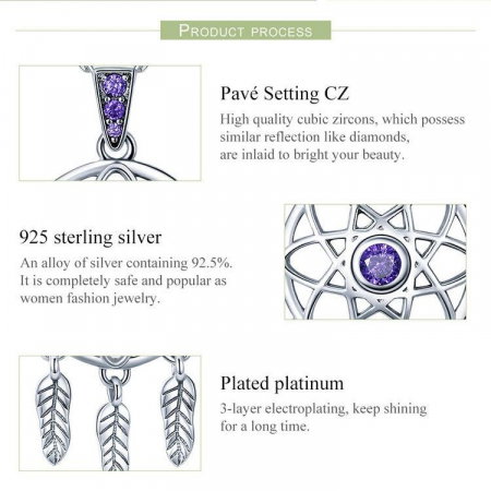 Colier argint reglabil cu Dream Catcher [3]