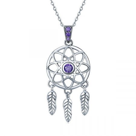 Colier argint reglabil cu Dream Catcher