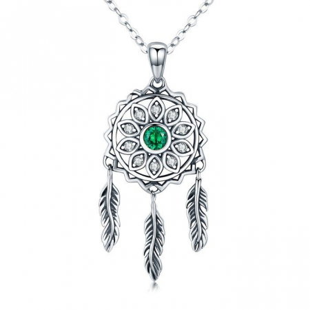 Colier argint reglabil cu Dream Catcher [0]