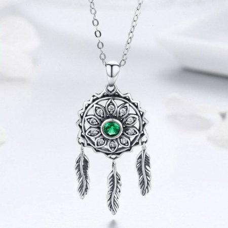 Colier argint reglabil cu Dream Catcher [5]