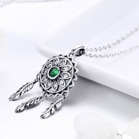 Colier argint reglabil cu Dream Catcher [1]