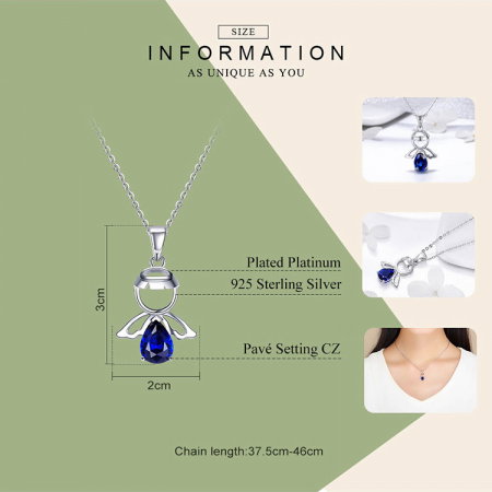 Colier argint reglabil cu ingeras [7]