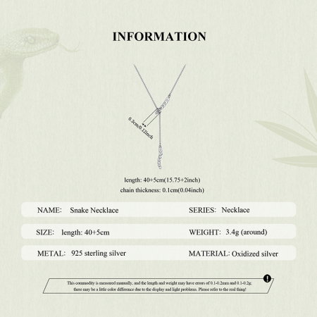 Colier argint sarpe cu zirconii [10]