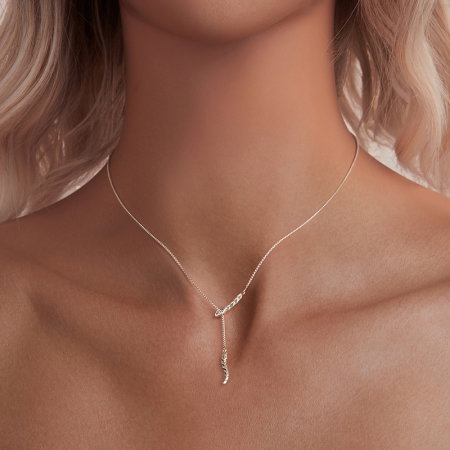 Colier argint sarpe cu zirconii [3]