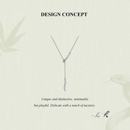 Colier argint sarpe cu zirconii [14]