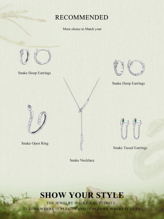 Colier argint sarpe cu zirconii [16]