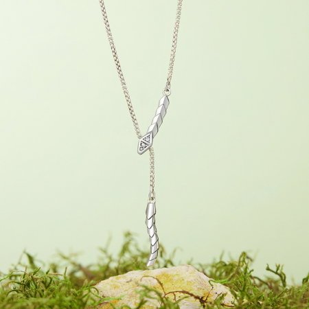 Colier argint sarpe cu zirconii [6]