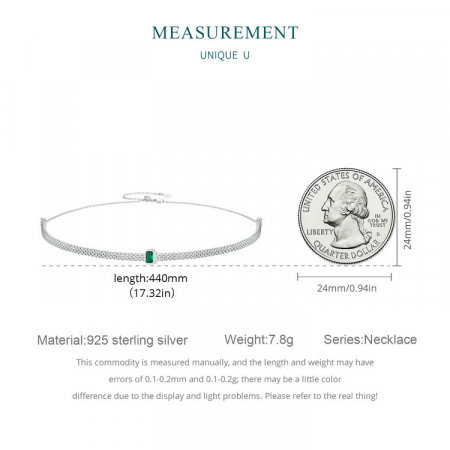 Colier argint choker reglabil cu pandantiv detasabil tip clip [8]