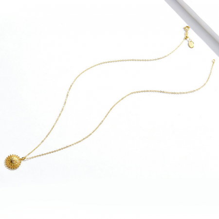 Colier argint Simbolul Soarelui  placat cu aur [4]