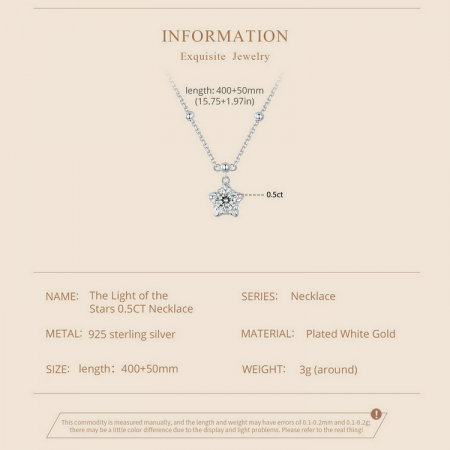 Colier argint stea cu Moissanit [9]