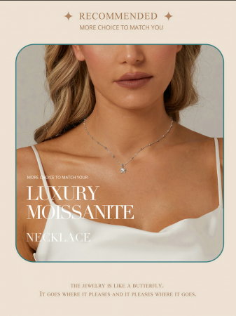 Colier argint stea cu Moissanit [15]