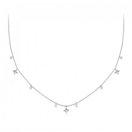 Colier argint stelute si zirconii [0]