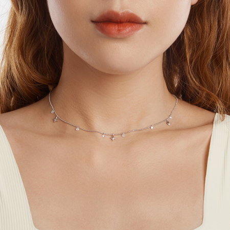 Colier argint stelute si zirconii [5]