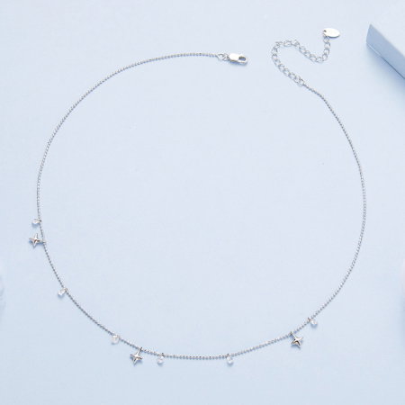Colier argint stelute si zirconii [4]
