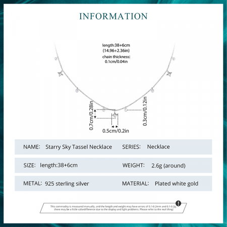 Colier argint stelute si zirconii [10]