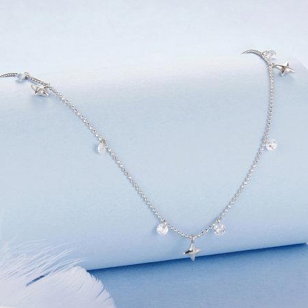 Colier argint stelute si zirconii [2]