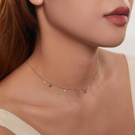 Colier argint stelute si zirconii [8]